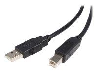 StarTech.com 3 m Certifierad USB 2.0 A- till B-kabel - M/M - USB-kabel - USB (hane) till USB typ B (hane) - USB 2.0 - 3 m - formpressad - svart - för P/N: RKCOND17HD, SV431DL2DU3A, SV431DPDDUA2, USB2001EXT2NA, USB2002EXT2NA, USB2004EXT2NA USB2HAB10