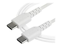 StarTech.com 1 m USB-C-kabel&nbsp;-&nbsp;vit - USB-kabel - 24 pin USB-C (hane) rak till 24 pin USB-C (hane) rak - Thunderbolt 3 / USB 2.0 - 1 m - vit RUSB2CC1MW