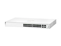 HPE Networking Instant On 1930 24G Class4 PoE 4SFP/SFP+ 195W Switch - Switch - L3 - Administrerad - 24 x 10/100/1000 (PoE) + 4 x 1 Gigabit / 10 Gigabit SFP+ - rackmonterbar - PoE (195 W) JL683B
