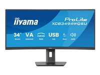 iiyama ProLite XCB3494WQSU-B1 - LED-skärm - böjd - 34" - HDR XCB3494WQSU-B1