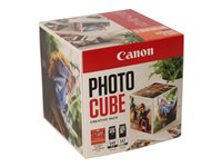 Canon Photo Cube Creative Pack - Blank - 2-pack - svart, färg (cyan, magenta, gul) - original - orange - bläckpatron/papperssats - för PIXMA TS5150, TS5151 5225B018