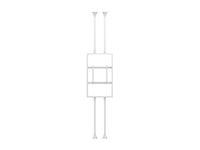 Multibrackets M Pro Series - Hölje - medium - för LCD-display - high brightness, B2B - stål - vit - skärmstorlek: 55" - monterbar på golv till tak 7350022736931