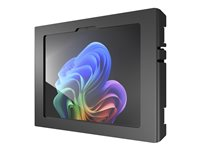 Compulocks - Hölje - exponerad front-/bakre kamera och sensorer, lutande - för surfplatta - säker - låsbar - metallram - svart - skärmstorlek: 12" - väggmonterbar 590APXB