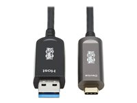 Eaton Tripp Lite Series USB-A to USB C Active Optical Cable Backward Compatible M/M 10M - USB-kabel - USB (hane) till 24 pin USB-C (hane) - USB 3.2 Gen2 - 10 m - svart U428F-10M-D321