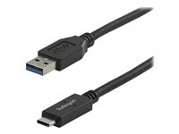 StarTech.com 1 m USB till USB-C-kabel - M/M - USB-kabel - 24 pin USB-C (hane) till USB typ A (hane) - USB 3.1 - 1 m - svart - för P/N: DKM30CHDPD, DKM30CHDPDUE, HB31C2A2CME, HB31C3A1CME, PEXUSB312A1C1H, PEXUSB312A2C2V USB31AC1M