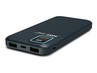 PORT Connect - Strömförsörjningsbank - 10000 mAh - 2.1 A - QC - 2 utdatakontakter (2 x USB) - på kabel: USB-A 907001